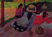 Afternoon Rest, Siesta Paul Gauguin
